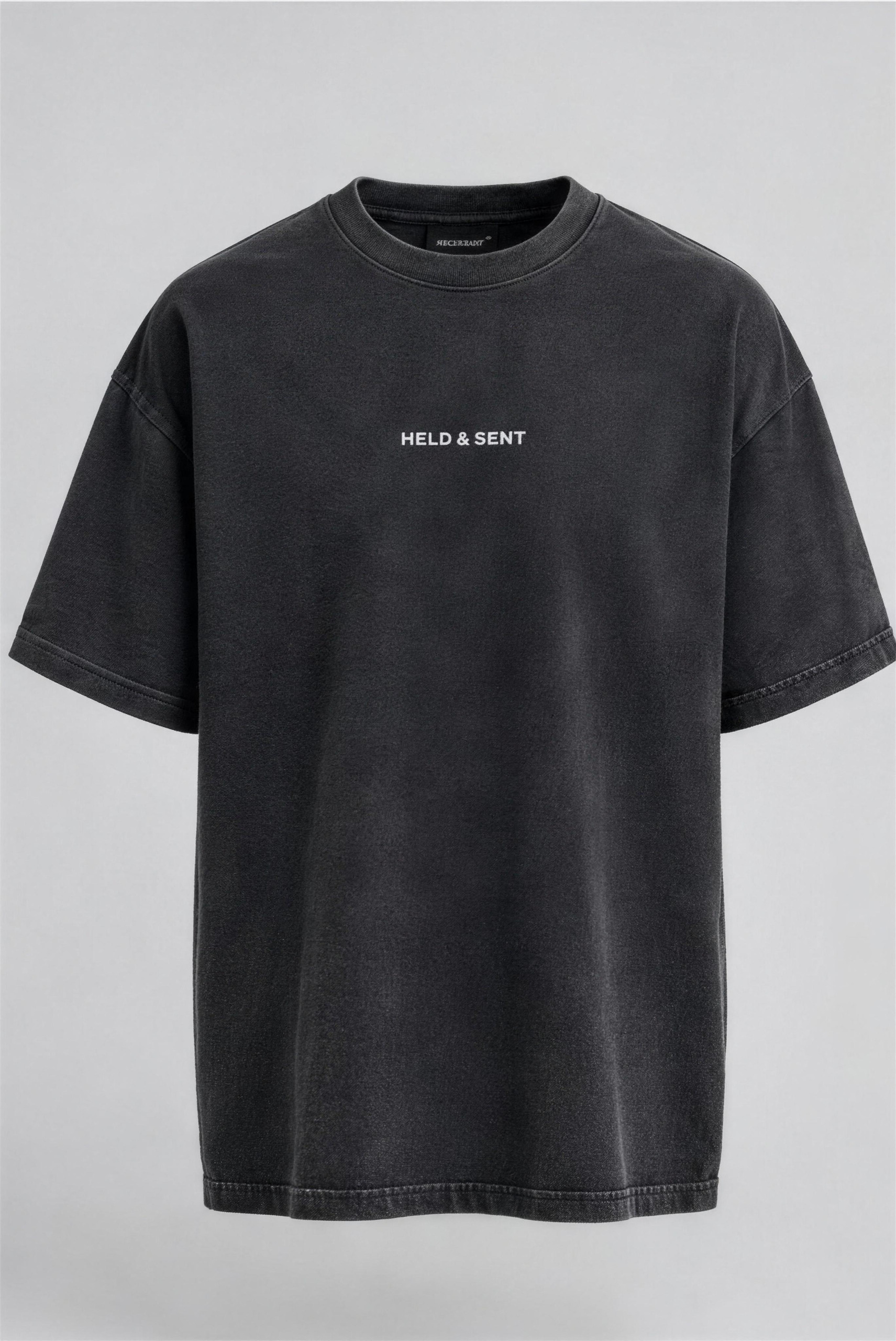 Covenant Tee, front, washed obsidian