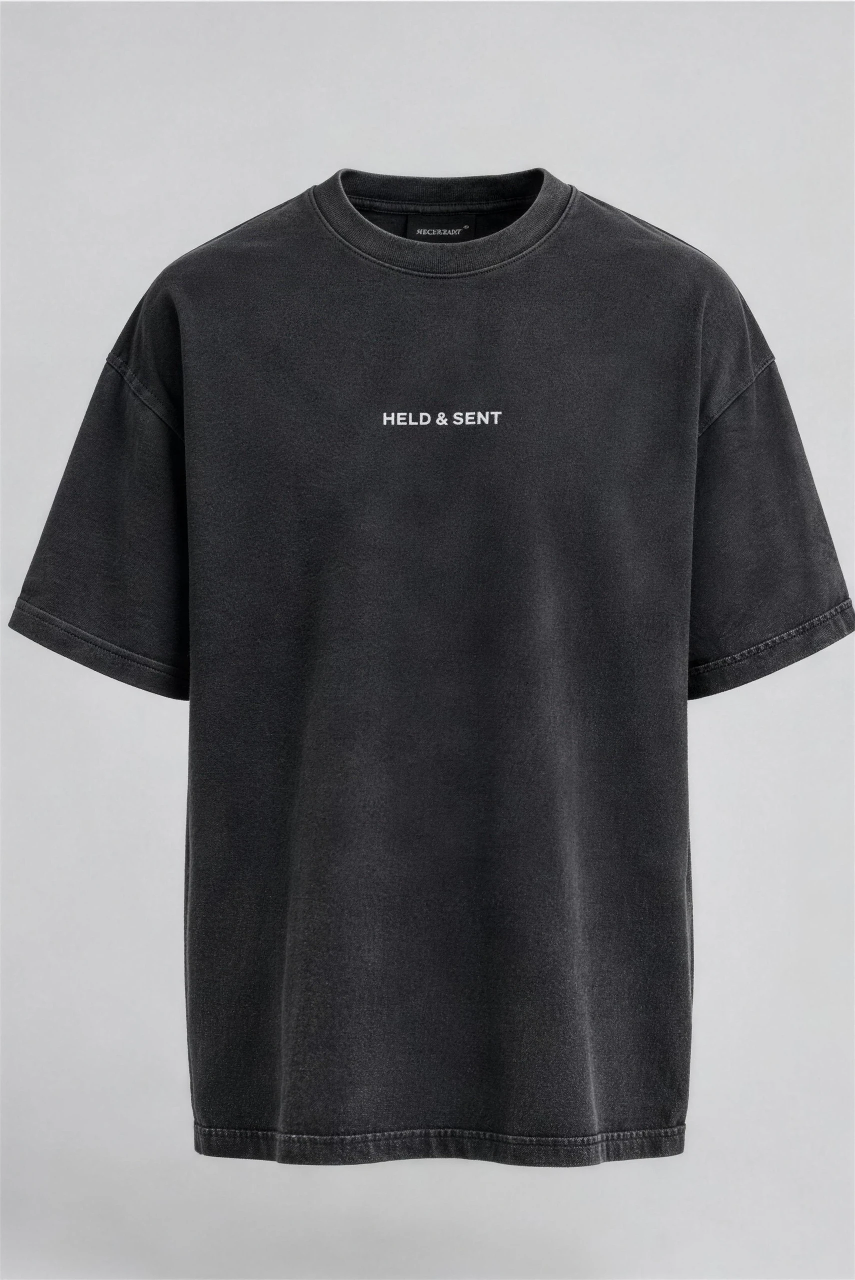 Covenant Tee, front, washed obsidian